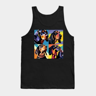 Black and Tan Coonhound Pop Art - Dog Lover Gifts Tank Top